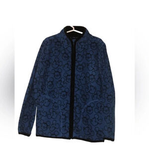 Uniqlo Kids Disney MICKEY MOUSE Blue Fleece Zip Up Coat Sz 130 US 8